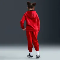 Nike Sportswear Club Fleece Big детские Hooded Tracksuit цвет красный