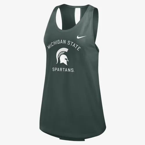 Michigan State Spartans Primetime жіноча Nike College Tank Top колір зелений