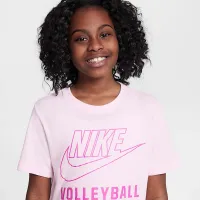 Nike Swoosh Big детские волейбольные футболка Pink