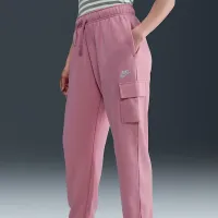Nike Sportswear Club Fleece женская Mid-Rise оверсайз Cargo Sweatpants Pink