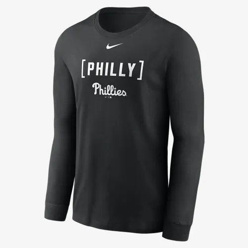 Philadelphia Phillies Fashion чоловічі Nike MLB Long-Sleeve футболка колір чорний