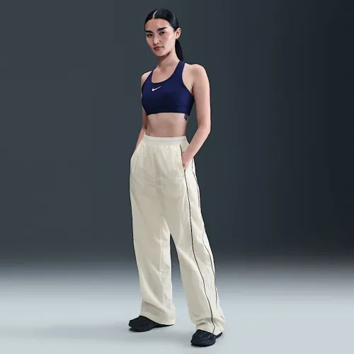 Nike Windrunner женская С высокой Талией Woven Open-Hem Pants цвет белый
