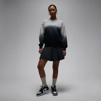 Nike Jordan Flight Fleece женская French Terry Crew-Neck свитшот цвет серый