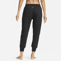 Nike Yoga Therma-FIT Luxe жіноча Reversible Fleece Pants колір чорний