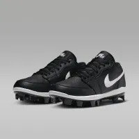 Nike Jordan 1 Retro MCS Low чоловічі бейсбольні бутси колір чорний