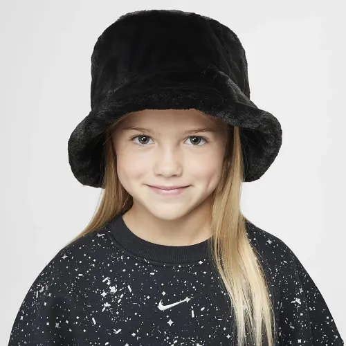 Nike Apex Big дитячі Bucket Hat колір чорний