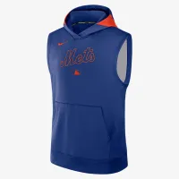 New York Mets Authentic Collection Men’s Nike Dri-FIT MLB Sleeveless Pullover Толстовка з капюшоном блакитний