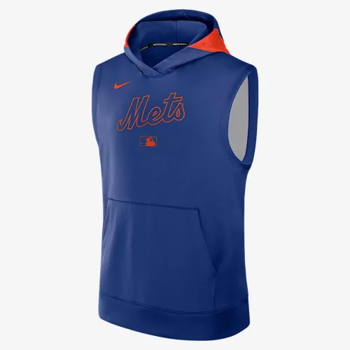 New York Mets Authentic Collection Men’s Nike Dri-FIT MLB Sleeveless Pullover Толстовка з капюшоном блакитний