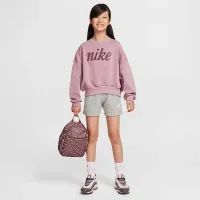 Nike Sportswear Club Fleece Girls' Boxy Crew-Neck свитшот цвет фиолетовый