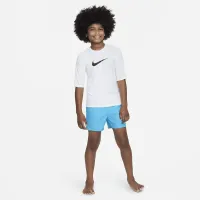 Nike Dri-FIT Big детские (для мальчиков) Short-Sleeve Hydroguard цвет белый