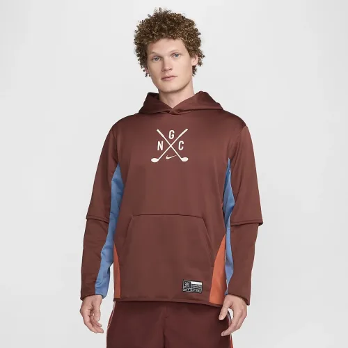 Nike для гольфу Club чоловічі для гольфу Толстовка з капюшоном колір коричневий
