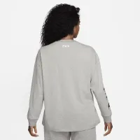 Nike Sportswear жіноча оверсайз Long-Sleeve Top колір сірий