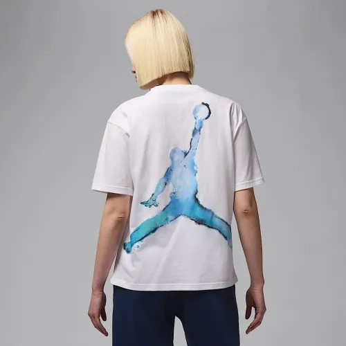 Nike Jordan жіноча Graphic футболка колір білий