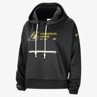 Los Angeles Lakers Standard Issue женская Nike Dri-FIT NBA Pullover Толстовка с капюшоном цвет черный