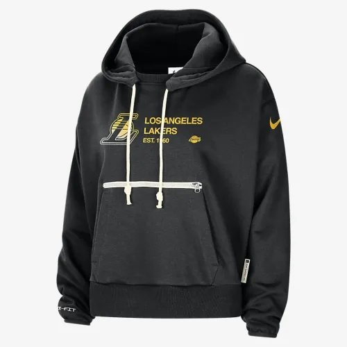 Los Angeles Lakers Standard Issue жіноча Nike Dri-FIT NBA Pullover Толстовка з капюшоном колір чорний