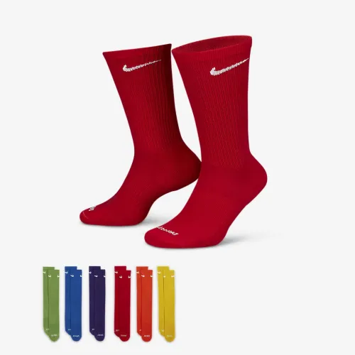 Nike Everyday Plus Cushioned тренировочные Crew носки (6 пары) многоцветный