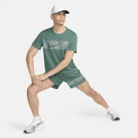 Nike Miler Flash чоловічі Dri-FIT UV Short-Sleeve Running Top колір зелений