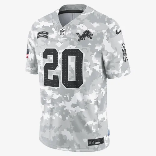 Barry Sanders Detroit Lions Salute to Service чоловічі Nike Dri-FIT NFL Limited Jersey колір білий
