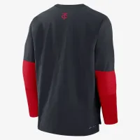 Minnesota Twins Authentic Collection Player чоловічі Nike Dri-FIT MLB Pullover світшот блакитний