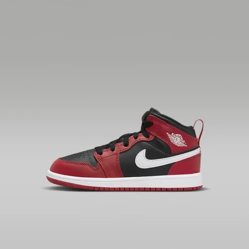 Nike Jordan 1 Mid Little дитячі Кросівки колір чорний