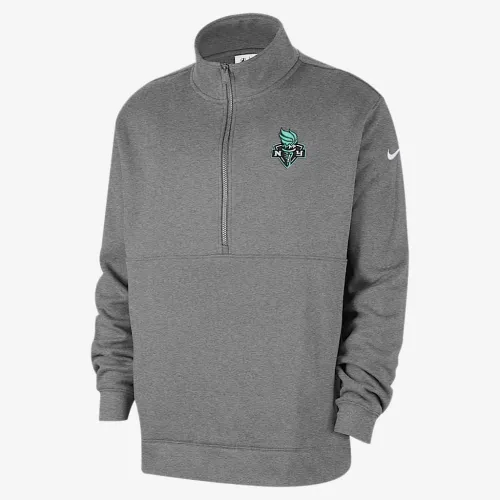 New York Liberty Club мужские Nike WNBA Half-Zip Top цвет серый