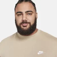 Nike Sportswear Club Fleece чоловічі Crew колір коричневий