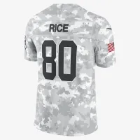 Jerry Rice San Francisco 49ers Salute to Service чоловічі Nike Dri-FIT NFL Limited Jersey колір білий
