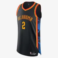 Shai Gilgeous-Alexander Oklahoma City Thunder 2024/25 City Edition чоловічі Nike Dri-FIT ADV NBA Authentic Jersey колір чорний