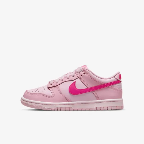 Nike Dunk Low Big детские Кроссовки Pink