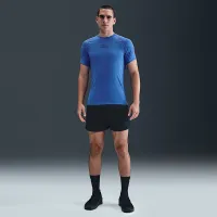 Nike Pro тренировочные мужские Dri-FIT Short-Sleeve Top синий