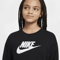 Nike Sportswear Big дитячі (Girls') Long-Sleeve футболка колір чорний