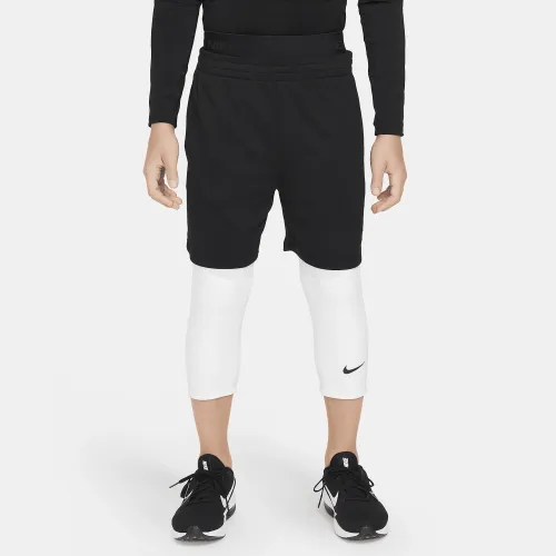 Nike Pro Dri-FIT Big дитячі (для хлопчиків) 3/4-Length Tights колір білий