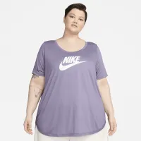 Nike Sportswear Essential женская Tunic (большие размеры) цвет фиолетовый