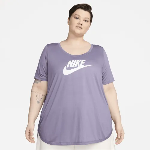 Nike Sportswear Essential женская Tunic (большие размеры) цвет фиолетовый