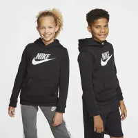Nike Sportswear Club Fleece Big Kids’ Pullover Толстовка з капюшоном колір чорний