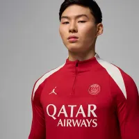 Nike Paris Saint-Germain Strike Fourth мужские Jordan Dri-FIT Soccer Knit Drill Top цвет красный