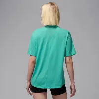 Nike Jordan Sport жіноча Diamond Short-Sleeve Top колір зелений