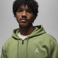 Nike Jordan Brooklyn Fleece мужские Full-Zip Толстовка с капюшоном цвет зеленый