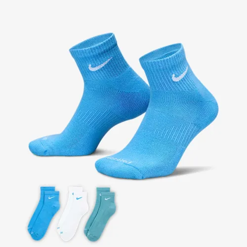 Nike Everyday Plus Cushioned тренировочные Ankle носки (3 пары) многоцветный