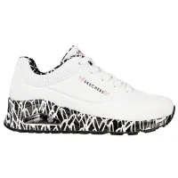 Кроссовки Женские Skechers UNO LOVING LOVE (155506-WBK)