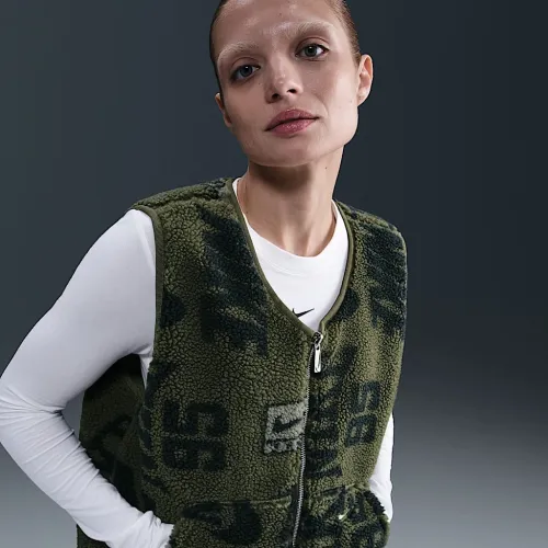 Nike Sportswear жіноча High-Pile Fleece Vest колір зелений