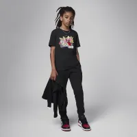 Nike Air Jordan Big дитячі Dunk Comics футболка колір чорний