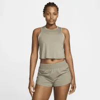 Nike One Classic женская Dri-FIT Cropped Tank Top цвет зеленый