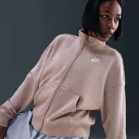 Nike Sportswear Club Fleece женская Loose Track Куртка цвет коричневый
