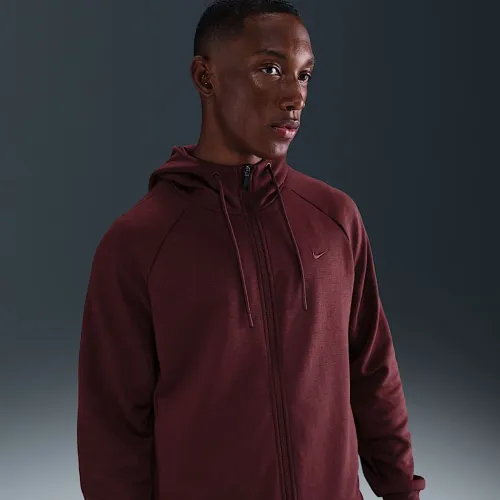 Nike Primary Fleece чоловічі Dri-FIT UV Full-Zip Performance Толстовка з капюшоном колір червоний