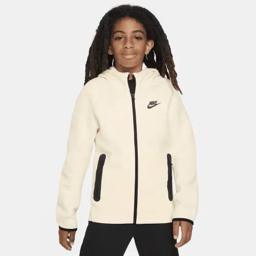 Nike Sportswear Tech Fleece Big дитячі (для хлопчиків) Full-Zip Толстовка з капюшоном колір білий