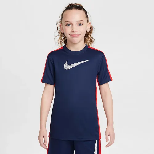 Nike Trophy23 Big дитячі Dri-FIT Short-Sleeve Top блакитний