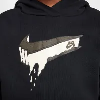 Nike SB EasyOn Big дитячі оверсайз Pullover Skate Толстовка з капюшоном колір чорний