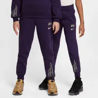 Nike Kylian Mbappé Club Fleece Big детские Soccer Joggers цвет фиолетовый