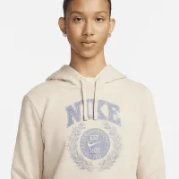 Nike Sportswear Club Fleece жіноча Толстовка з капюшоном колір коричневий